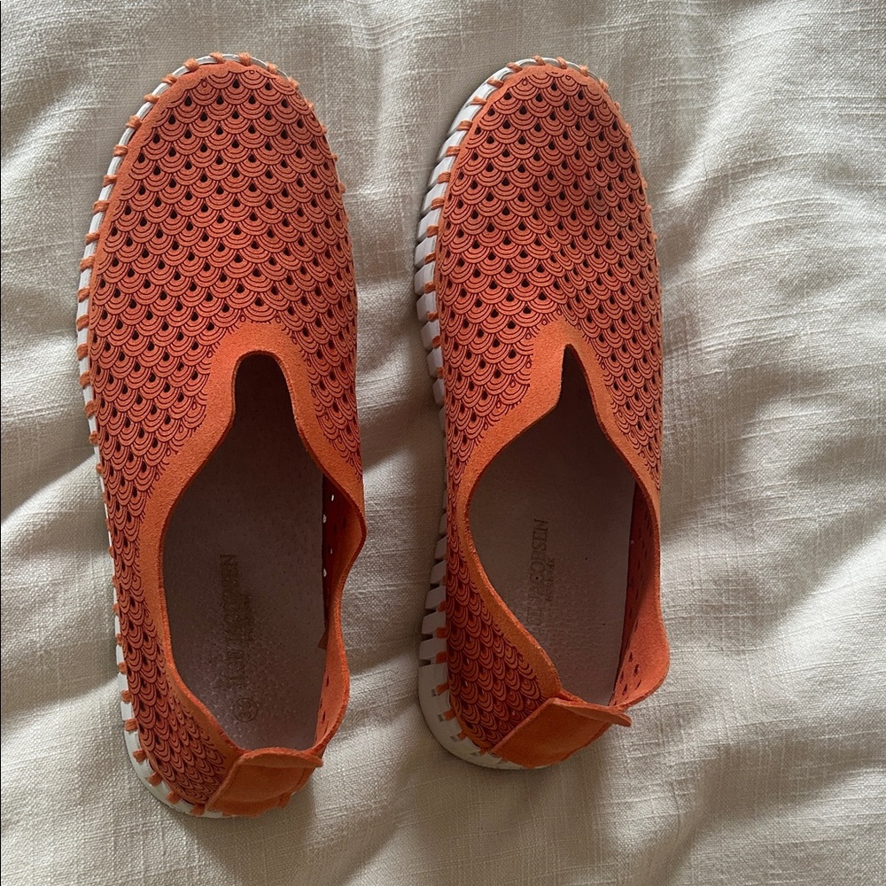 Orange Slip-On Shoes